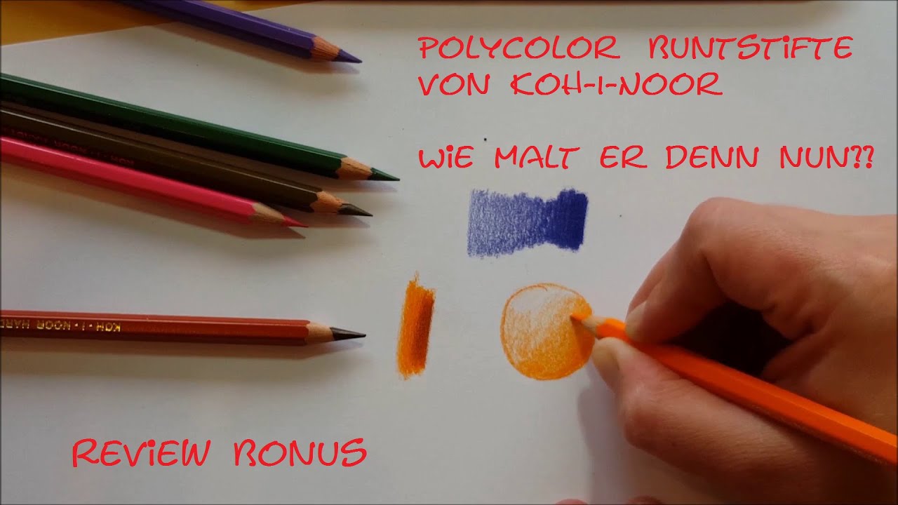Wie Bekomme Ich Buntstift Von Der Tapete Wie malt der Polycolor Buntstift von Koh-I-Noor denn so? Review Bonus