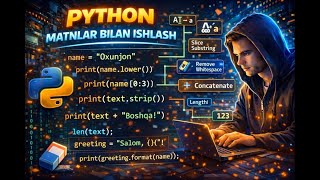 Python Darslari | Matnlar (String) bilan Ishlash