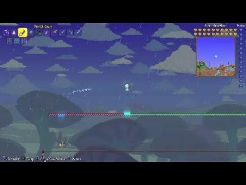 How to use the Portal Gun with a Controller in Terraria