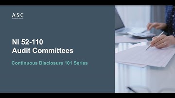 NI 52-110 Audit Committees