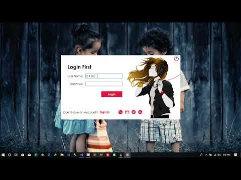 C# - Flat Login Form in WinForm App