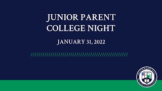 Junior Parent College Night