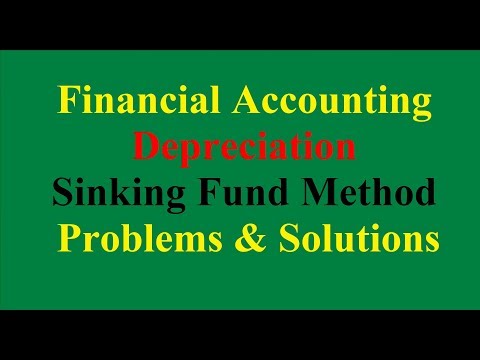 Sinking Fund Method Of Depreciation Problems And Solutions