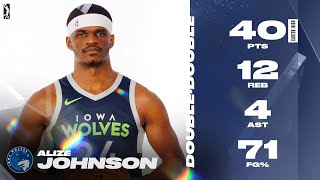 Alize Johnson Notched a Career-High 40 PTS and 12 REB to Push The Wolves to 3-1!