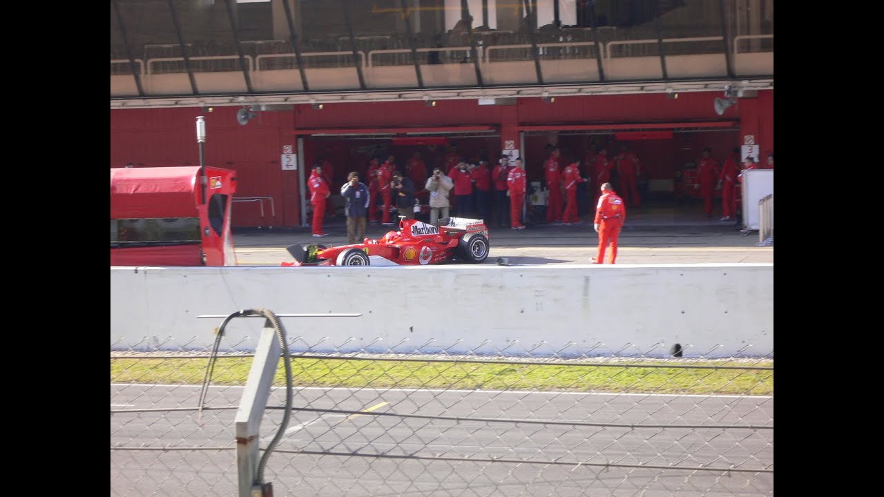 2005 Formula 1 Pre-season Test in Barcelona. Michael Schumacher testing Ferrari F2005