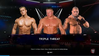 WWE 2K23 The Prototype vs Brock Lesnar vs Leviathan