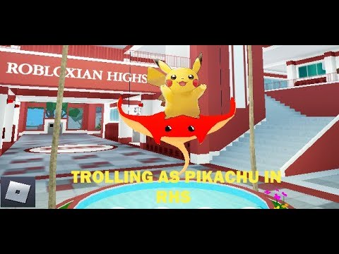 Roblox Trolling As Pikachu In Rhs Youtube - how to be pikachu in robloxian highschool watch if you want to watch youtube