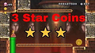 Rock Candy Mines Roy's Conveyor Castle | 3 Star Coin Guide ⭐⭐⭐| New Super Mario Bros. U Deluxe ⛳ screenshot 1
