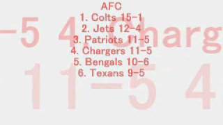 OFFICIAL NFL 2010-2011 Superbowl Predictions