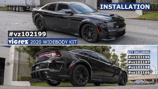 2015+ Dodge Charger Full Conversion from SCATPACK ➡️ WIDEBODY SCATPACK | Installation 😱 vz102199