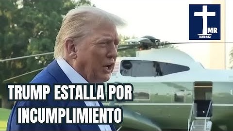 El Brutal ENOJO de #trump  por el INCUMPLIMIENTO del ALTO AL FUEGO