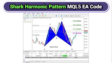 Shark Harmonic Pattern MT5 MQL5 EA BOT Code [PART 782] #forexalgotrader #mql5 #mt5 #mt5ea #forex