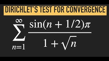 Test the series sum(sin(n+1/2)/(1+sqrt(n))) using the Dirichlet