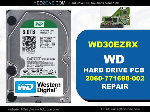 PCB Contrôleur Pour Disque Dur WD30EZRX-00MMMB0 - Réf. 2060-771698-004, Occasion Fonctionnel
