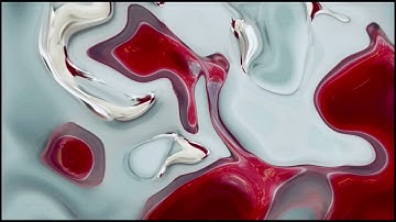 Luxury Abstract Loop in Red, Deep Blue & Gold | 15-Minute Digital Art for Displays