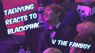 Bts V Reaction To Blackpink Playing With Fire And Boombayah