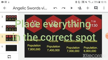 How to make a probability comparison with Google Slides