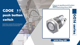 16mm one normally open contact waterproof momentary push button switches screw terminal 4 pins