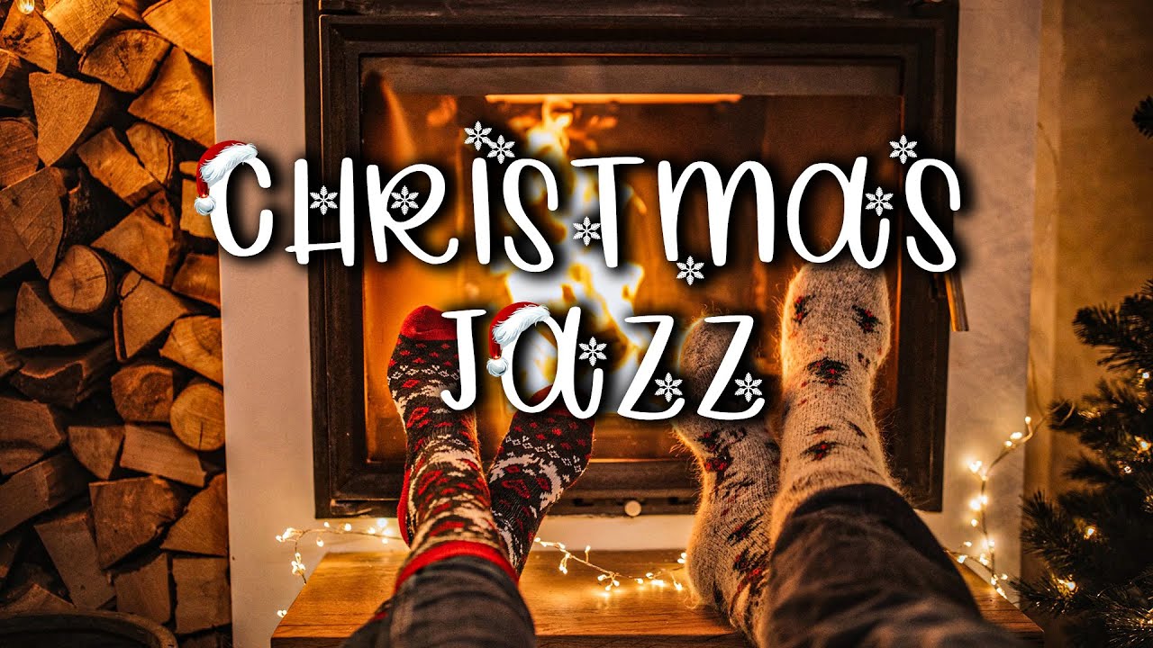 Instrumental Christmas Music with Fireplace 🎅 Merry Christmas 🎅 Christmas Jazz Music Playlist