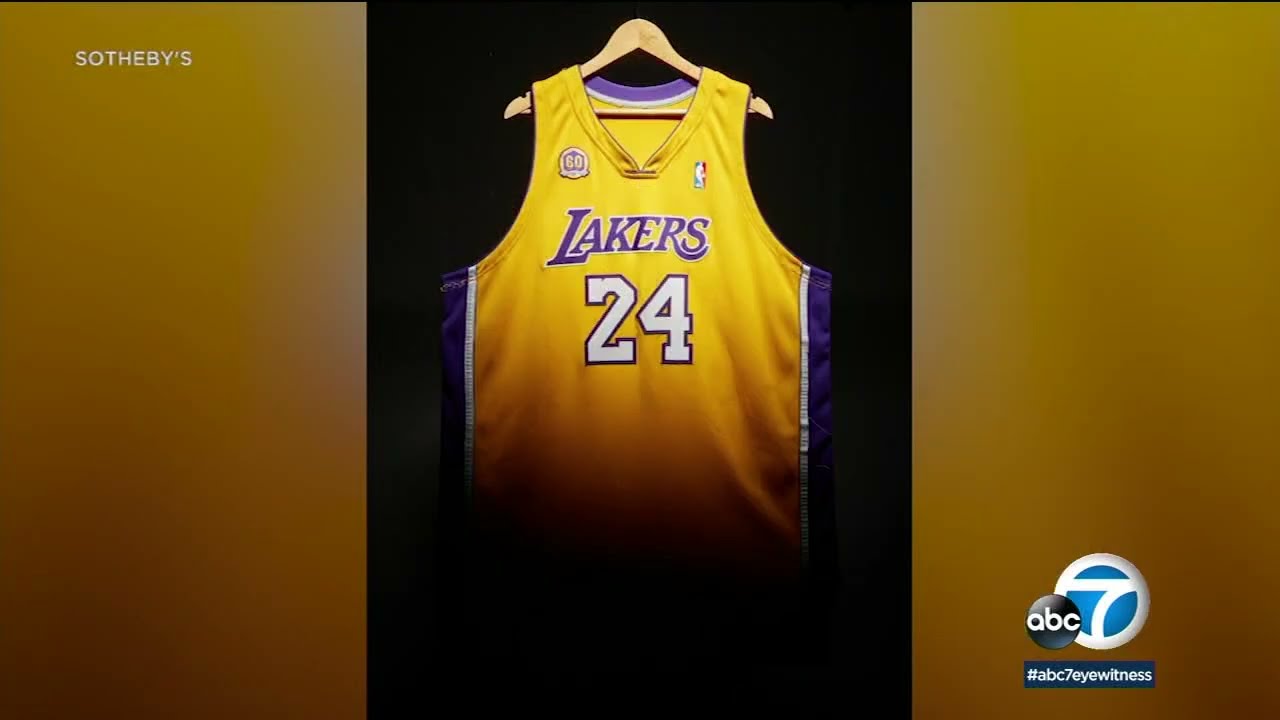 Kobe Bryant's iconic Lakers jersey expected to sell for up to $7