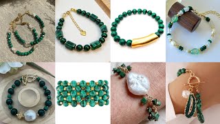 Malachite With Pearl & Malachite With Gold — The Most Stunning 😍 Bracelet Collection