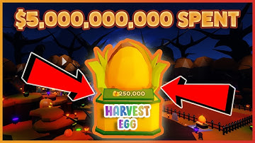 I SPENT 5 BILLION COINS ON THE NEW HARVEST EGG IN MINING SIMULATOR 2!