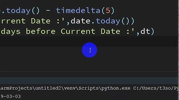 How to subtract days from current date in Python