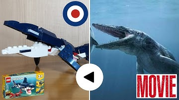 LEGO Creator 31088 Alternative build tutorial MOSASAURUS、レゴクリエイター31088をモササウルスに組み替え