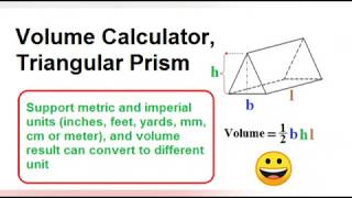 Volume Calculator, Triangular Prism screenshot 1