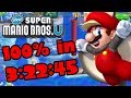 New Super Mario Bros. U 100% World Record Speedrun in 3:22:45