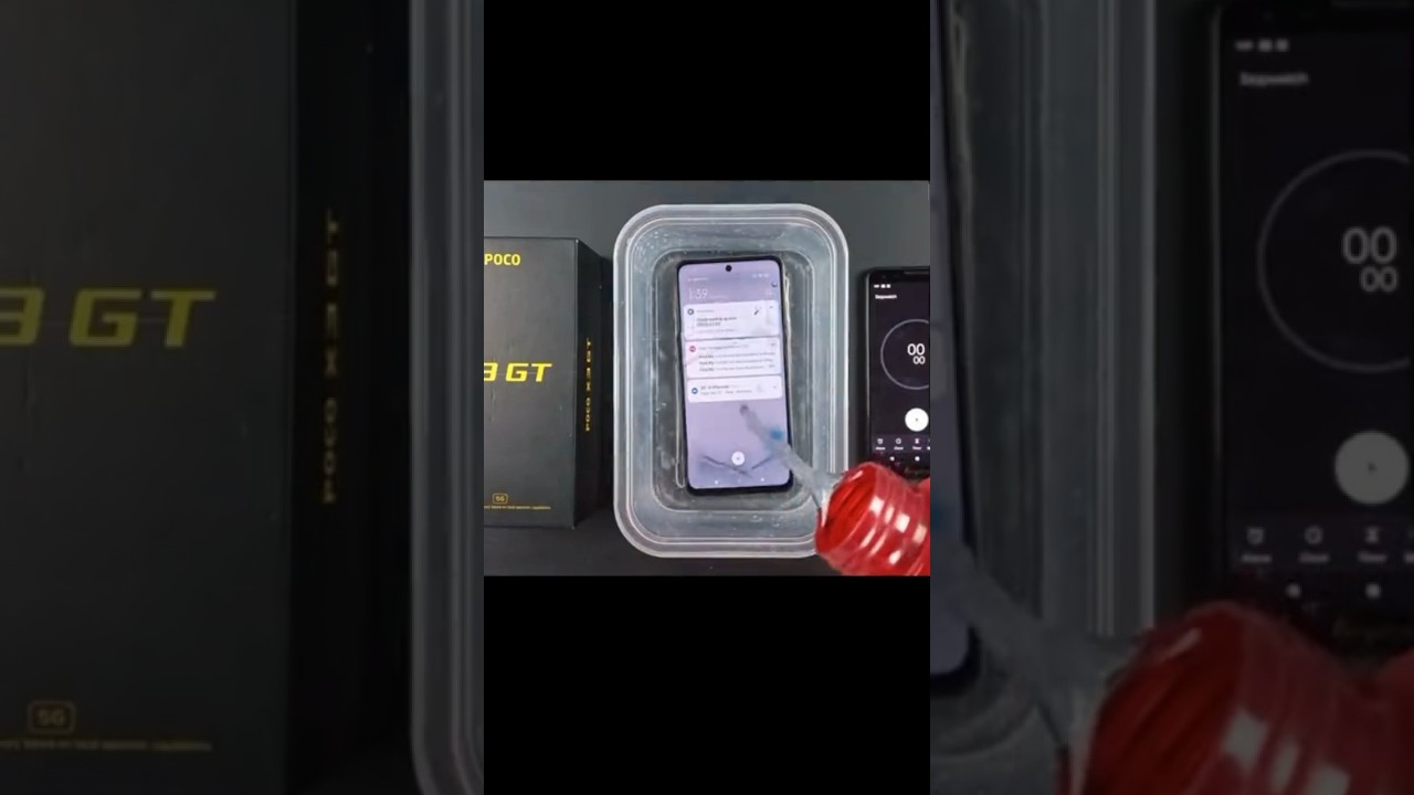 "Ultimate Poco X3 GT Waterproof Test: Submerging to Prove its Protection!"🌊💦