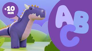 Abecedario para Niños 🔤 | Palabras con las Letras A, B, C, D y E |  10 min | Pim Pam Pino