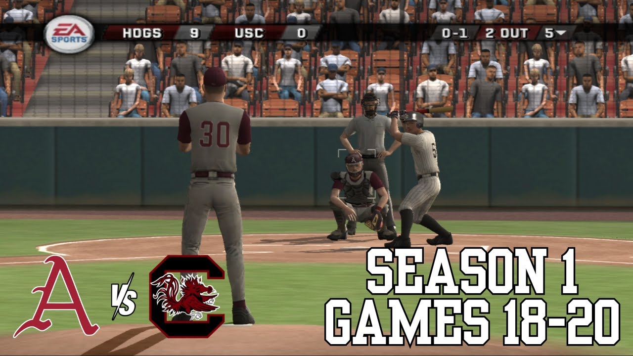 Arkansas vs. South Carolina | MVP 07: NCAA Baseball | Simulation | S01G18-20