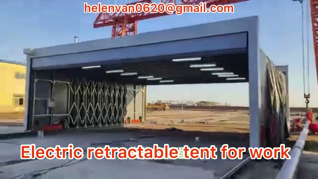 Movable Push pull structure tent for outdoor constructions shelter