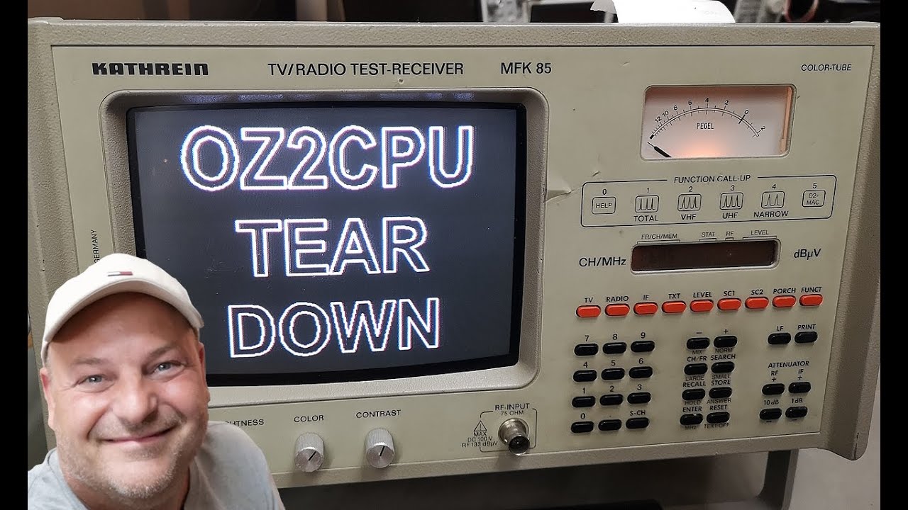 Kathrein MFK 85 TV/Radio Test Receiver 1994 test teardown