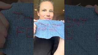 Day 14 - denim scraps challenge, feminist fiber artist
