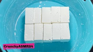 10 Blocks of Gym Chalk Crush - Chalkness Monster Reform | Sleep Aid | Part 4 All White Series | ASMR screenshot 4