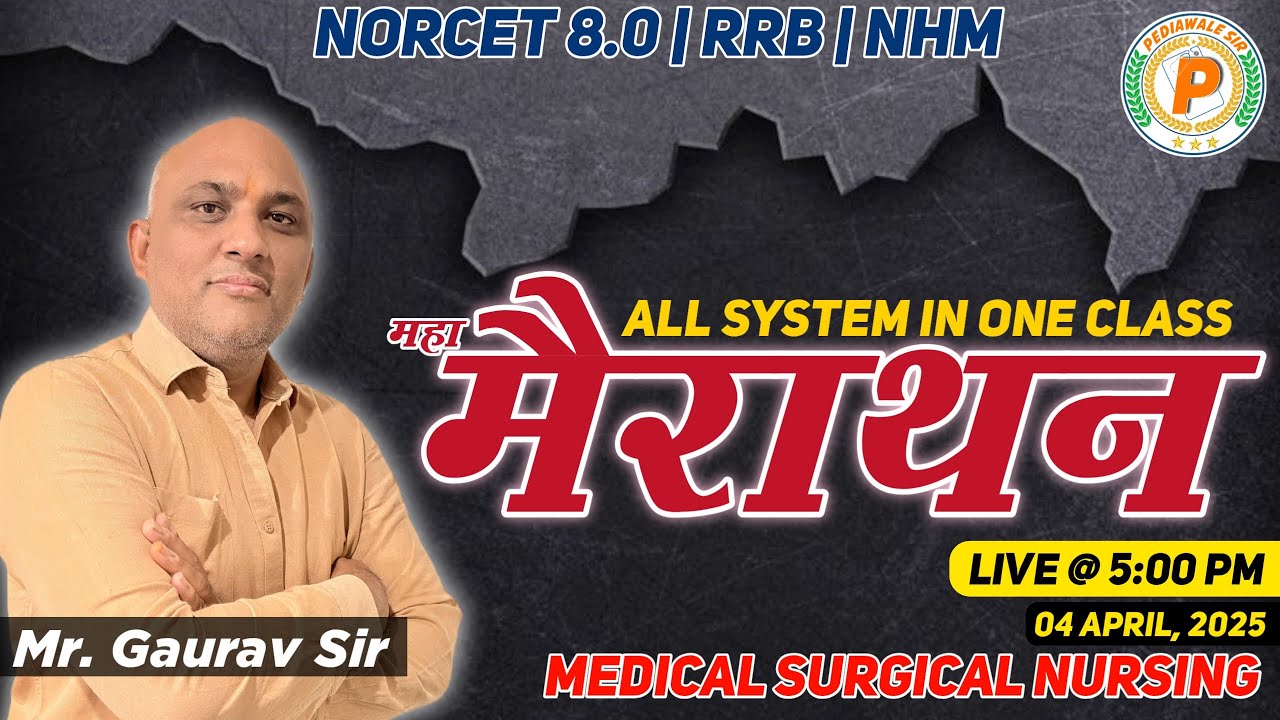 Maha Marathon MCQs Special MSN Class by Mr. Gaurav Sir