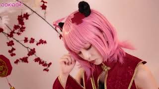 DokiDoki-SR Anime Shugo Chara Cosplay Hinamori Amu Costume Chinese Style Dress