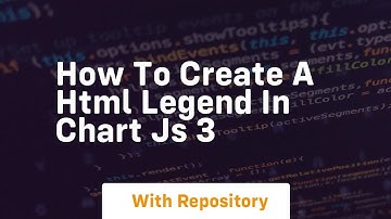 How to create a html legend in chart js 3