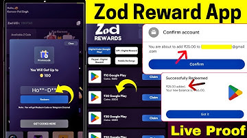 Zod Rewards App Referral Code| Zod Rewards app country code| zod rewards promo code| Free Redeem cod
