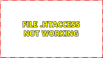 Ubuntu: File .htaccess not working