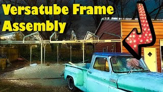 Assembling the Versatube Frame By MYSELF *Terrible Idea* -  Budget Garage Build Part 2: