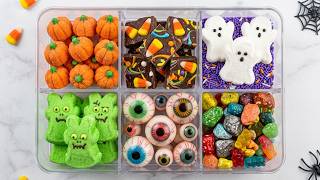Making School Lunch with HALLOWEEN Candy FOOD *Bento Box* Satisfying Video ASMR! #asmr 👻🍭🎃