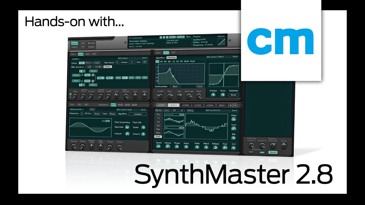 KV331 Audio SynthMaster 2.8 Handson with Computer Music magazine