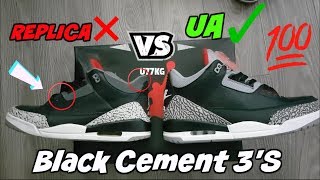 Jordan 3 Black Cement 2018 Fake Replica 