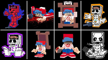 The Best Game Over Screen in FNF #4 - (Minecraft Animation)