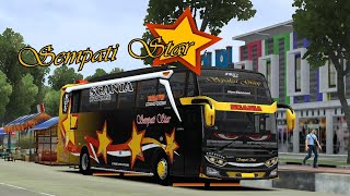 SHARE‼️LIVERY SEMPATI STAR MOD BUSSID JB3+SHD SPESIAL KEMERDEKAAN KVARTS screenshot 1