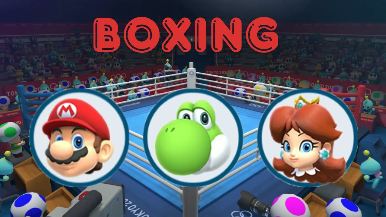 (Boxing Very Hard) Games Mario Yoshi & Daisy Mario & Sonic Olympic Games Tokyo 2020 Gameplay