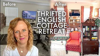 THRIFTED ENGLISH COTTAGE MASTER BEDROOM MAKEOVER | COZY BEFORE & AFTER!